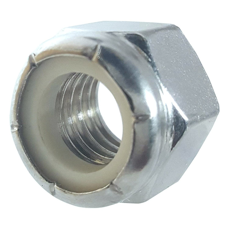  [AUSTRALIA] - Forty (40) 3/8-16 Zinc Plated Nylon Insert Hex Lock Nuts (BCP233)