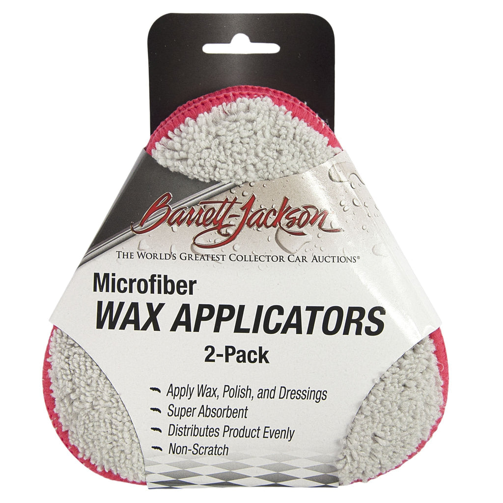  [AUSTRALIA] - Barrett-Jackson Microfiber Wax and Polish Applicator Pads 5 Inch 2 Pack