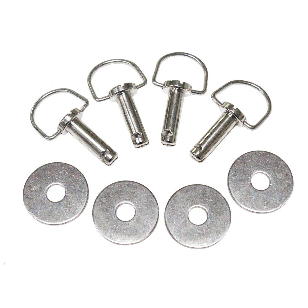  [AUSTRALIA] - ZXMOTO Fasteners Hard Saddlebag Mounting Pin Bolts with Washer Fit For Harley Touring FLHX 4 Pieces