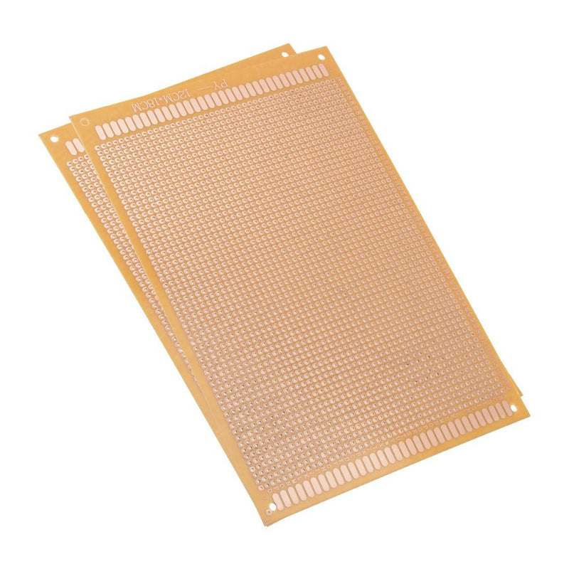  [AUSTRALIA] - uxcell 12x18cm Single Sided Universal Paper Printed Circuit Board Thickness 1.2mm for DIY Soldering Brown 2pcs