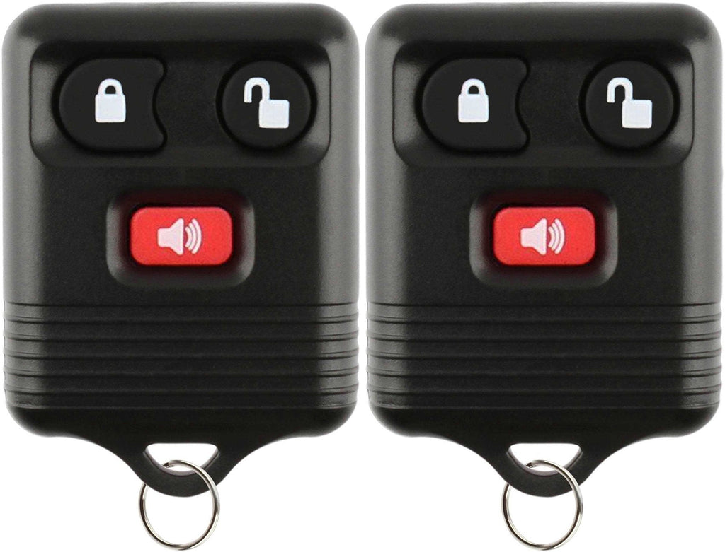  [AUSTRALIA] - KeylessOption Keyless Entry Remote Control Car Key Fob Alarm for Ford Lincoln Mercury CWTWB1U345 (Pack of 2)