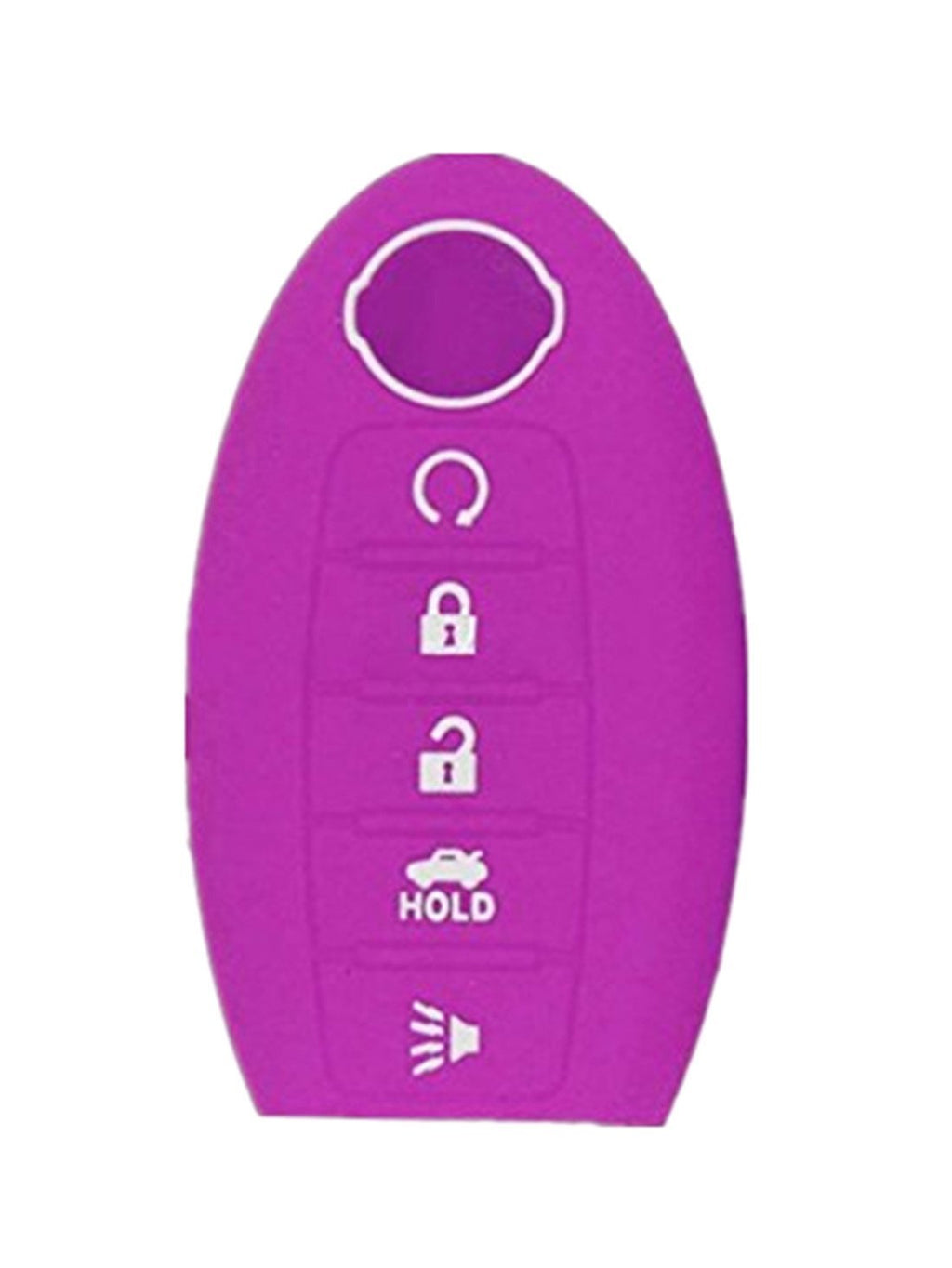  [AUSTRALIA] - KAWIHEN Silicone Keyless Entry Case Cover Smart Remote Key Fob Cover Protector For Nissan 5 button Armada Murano Maxima Altima Sedan Pathfinder 285E3-3TP5A KR5S180144014（purple）