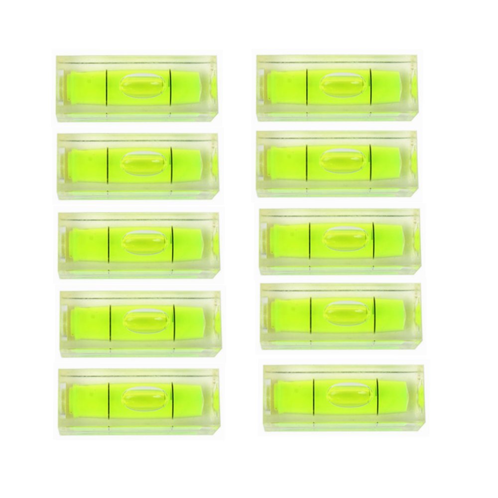  [AUSTRALIA] - 11pcs Mini Level Picture Hanging Spirit Bubble Level, 10x10x29mm Square Level Mark Measuring Tools