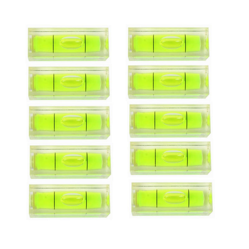  [AUSTRALIA] - 11pcs Mini Level Picture Hanging Spirit Bubble Level, 10x10x29mm Square Level Mark Measuring Tools