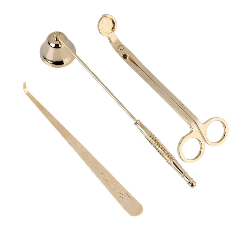  [AUSTRALIA] - calary Candle Wick Trimmer & Candle Accessory Champange Gold