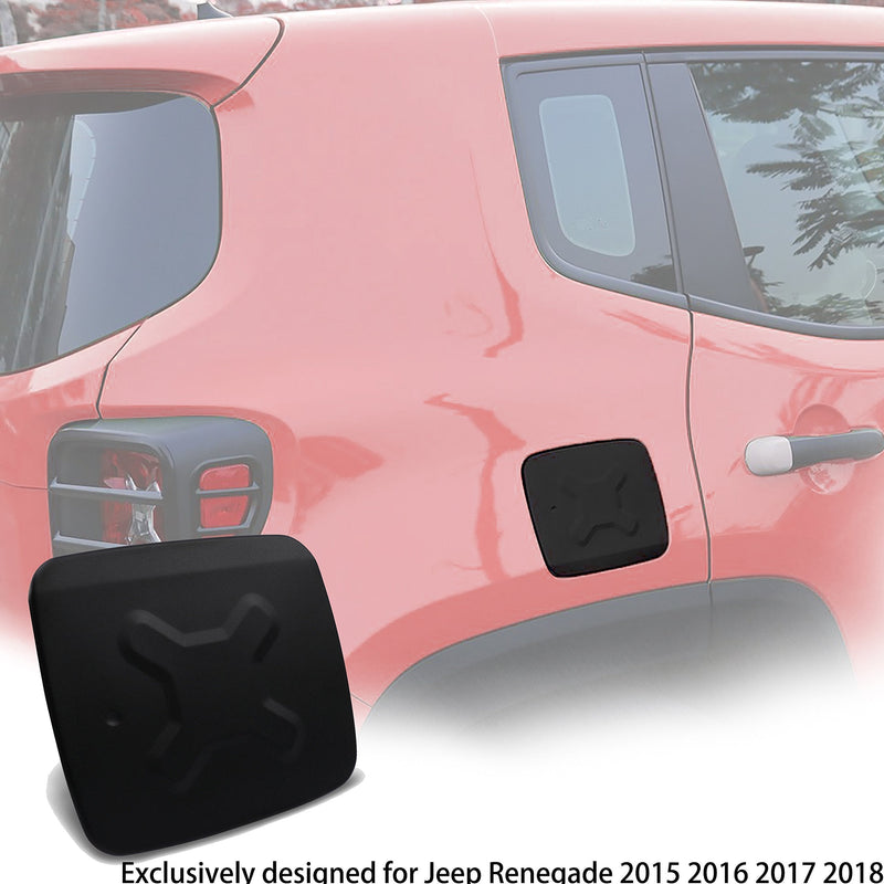 EnRand Jeep Renegade Gas Tank Cover,Aluminum Exterior Accessories,Fuel Filler Gas Cap Cover for Jeep Renegade Models(2015-2018) - LeoForward Australia