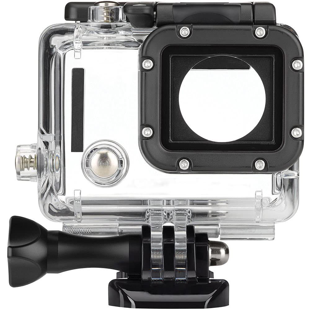  [AUSTRALIA] - FitStill Replacement Dive Housing Case Waterproof Housing for HERO4, HERO3+ and HERO3 Waterproof Case for Hero 4/3+/3