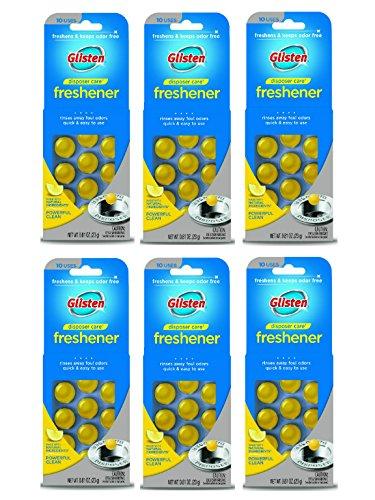 Glisten Garbage Disposer Freshener, Lemon Scent, 6-Pack 0.81 Ounce (Pack of 6) - LeoForward Australia