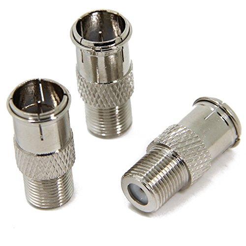 Ancable 5-Pack F Type Quick Push On Adaptor for RVs and Camping TV Connection, F-Pin Push-on Plug to Jack Connector, Easy Connect and Disconnect - LeoForward Australia