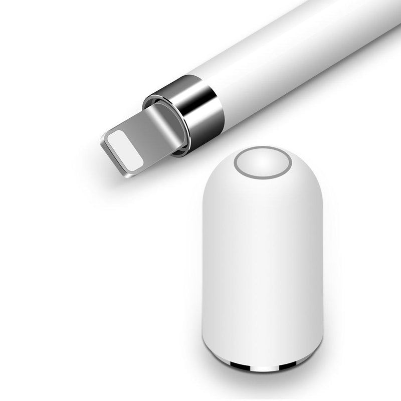  [AUSTRALIA] - TITACUTE Replacement for Apple Pencil Cap iPencil Magnetic Cap for Apple Pen Stylus for iPad Pro 10.5 inch 12.9 inch 9.7 inch White