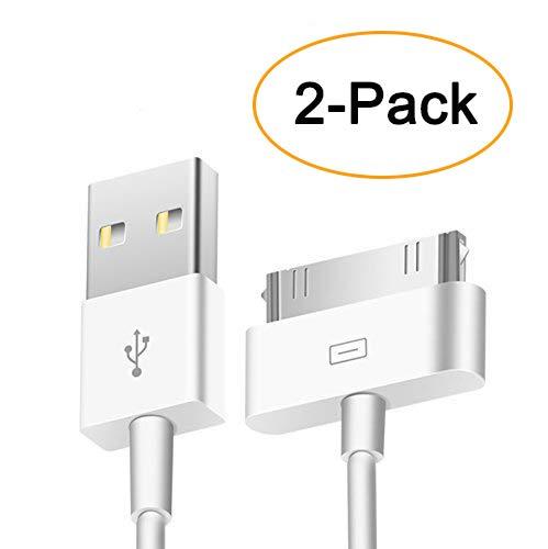 Trenro 2pcs 30 Pin USB Sync Charging Cable Cord Replacement for Old Apple iPhone 4/4S 3G/3GS, iPad 1/2/3,iPod Nano/iPod Touch - LeoForward Australia