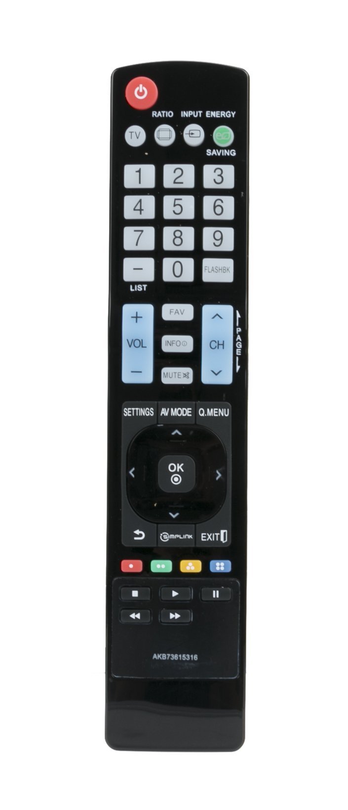 New AKB73615316 Replace Remote for LG TV 32LS5600 37LS5600 42LS5600 47LS5600 47LS4600-UA 60PA5500-UA 47LS460LS4600 50PA5500 50PA6500 55LS4600 55LS5600 50PA4500 50PA4510 50PA400 42PA4900 52PA4900 - LeoForward Australia