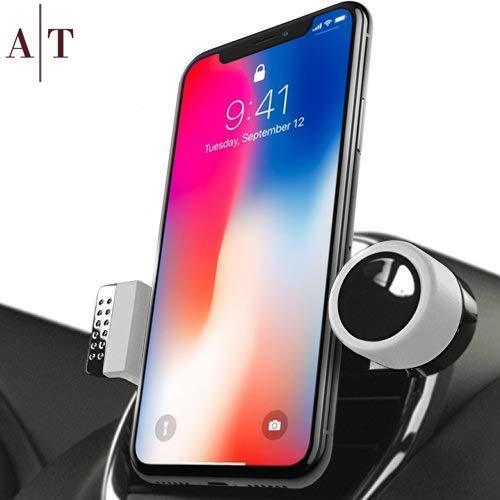  [AUSTRALIA] - Cell Phone Holder for Car Air Vents | 360° Rotation Car Phone Mount, Fits All Smartphones - iPhone 11 Pro, 11, X, XR, XS Max, 8, 7, 6, 5, | 6/7/8 Plus | S8, S9, Note 9 | LG | Luxury Vent Phone Holder Space Gray