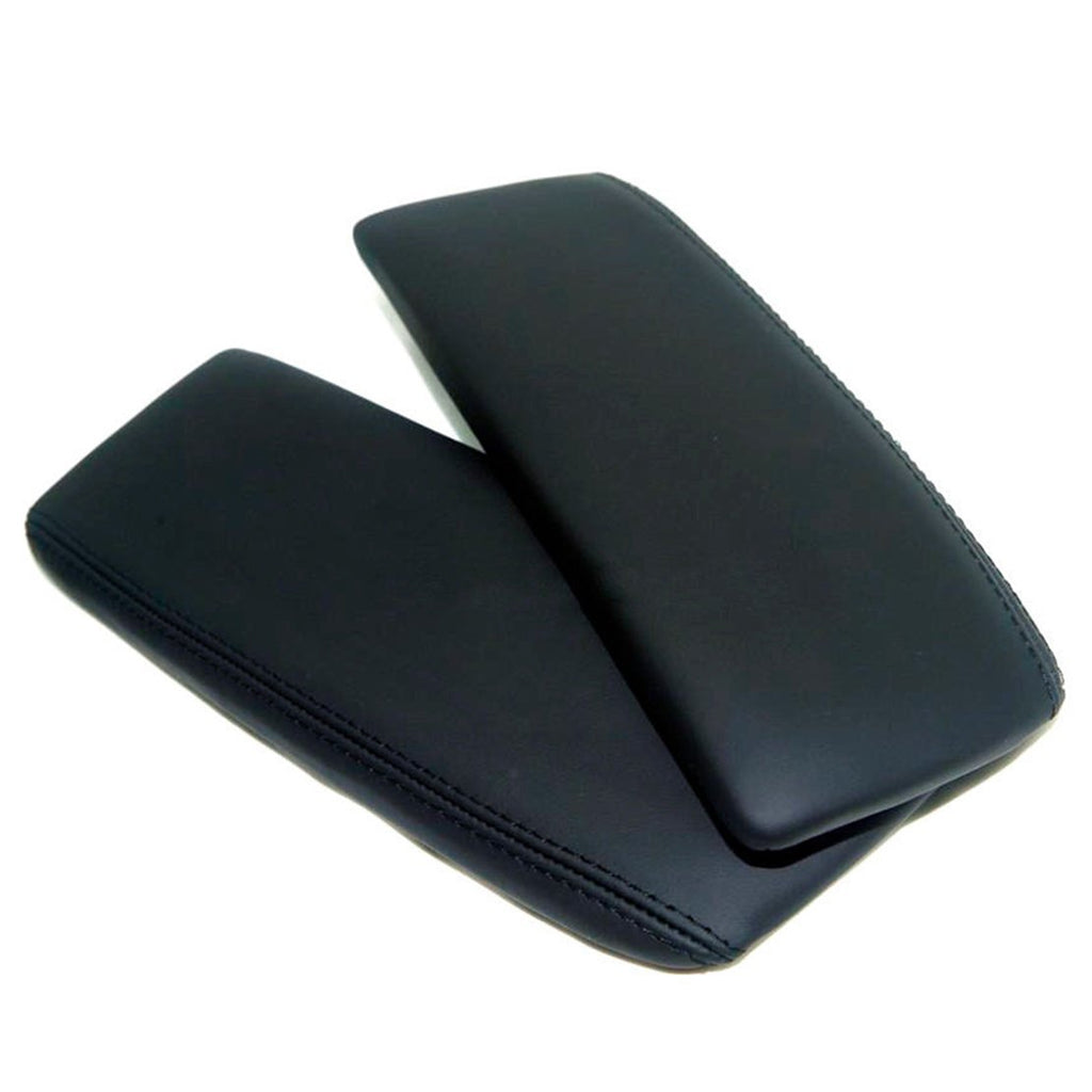  [AUSTRALIA] - Ezzy Auto Black Leather Suture Console Lid Armrest Cover for Acura RL 2005-2012 (Only The Leather Part not Include Lid)