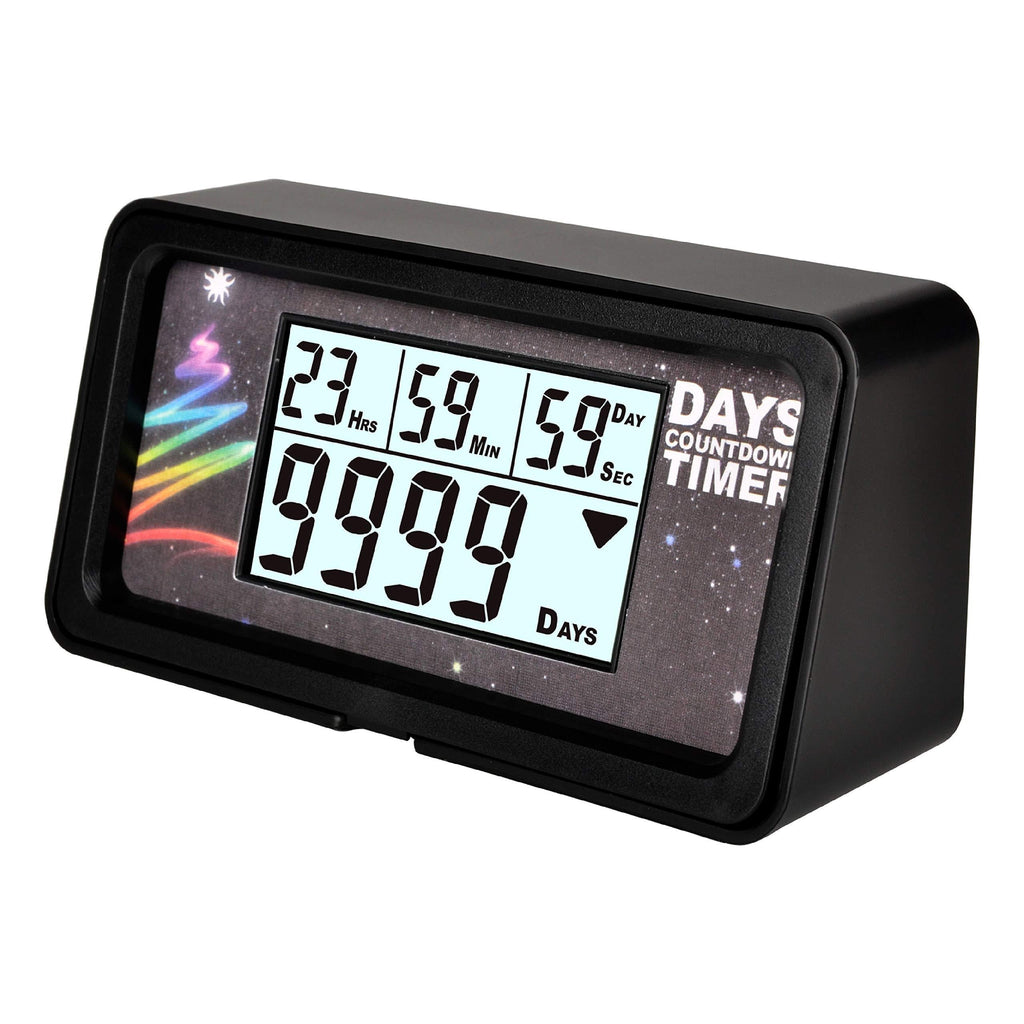  [AUSTRALIA] - Jayron Backlight Digital 9,999 Days Countdown Timer Big LCD Display Count Down for Retirement Wedding Vacation Christmas Event Classroom Cruise