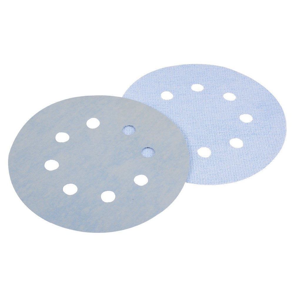  [AUSTRALIA] - uxcell 10Pcs 5 Inch 8 Hole Hook and Loop Sanding Disc 5000 Grit Flocking Sandpaper Random Orbital Sander Paper Gray