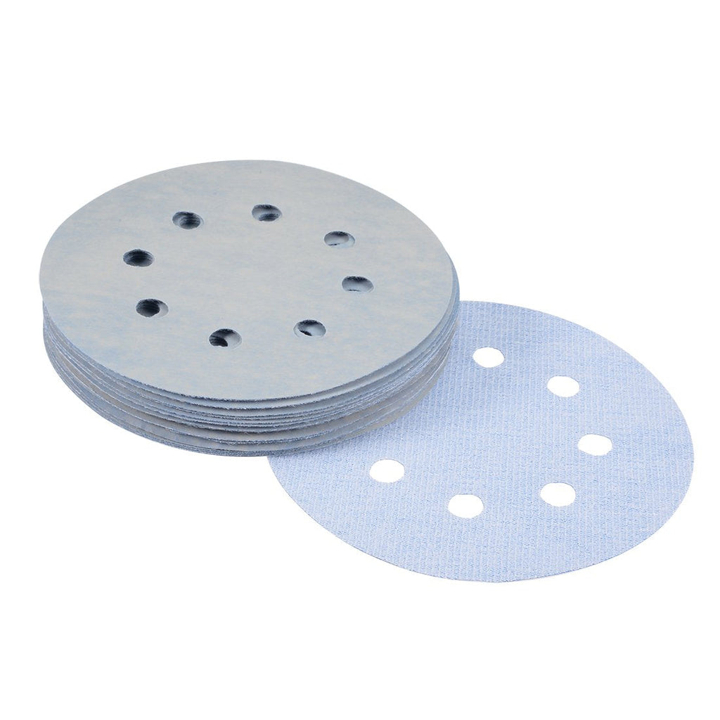  [AUSTRALIA] - uxcell 20Pcs 5 Inch 8 Hole Hook and Loop Sanding Disc 5000 Grit Flocking Sandpaper Random Orbital Sander Paper