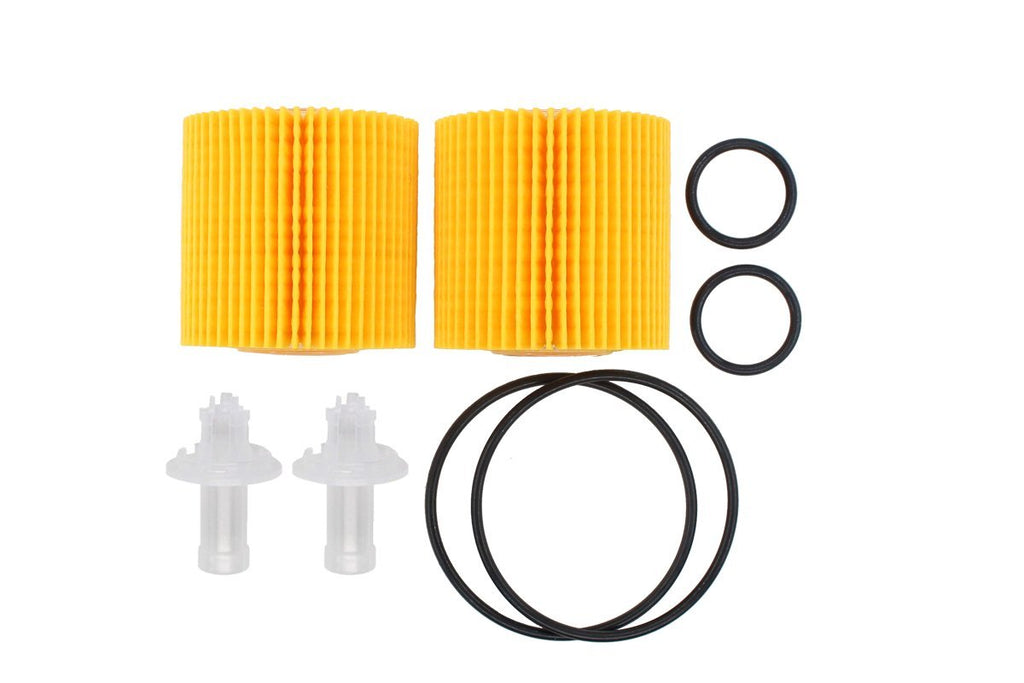 NewYall Pack of 2 Oil Filter 04152-YZZA1 w/ Gasket Seal O-Ring Element - LeoForward Australia