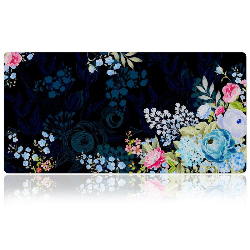 Extra Large Mouse Pad - Floral Design Gaming or Desk Mousepad - 31.5" x 15.7"x0.12''(3mm Thick)- XXL Protective Keyboard Desk Mouse Mat for Computer/Laptop-Peony Peony - LeoForward Australia