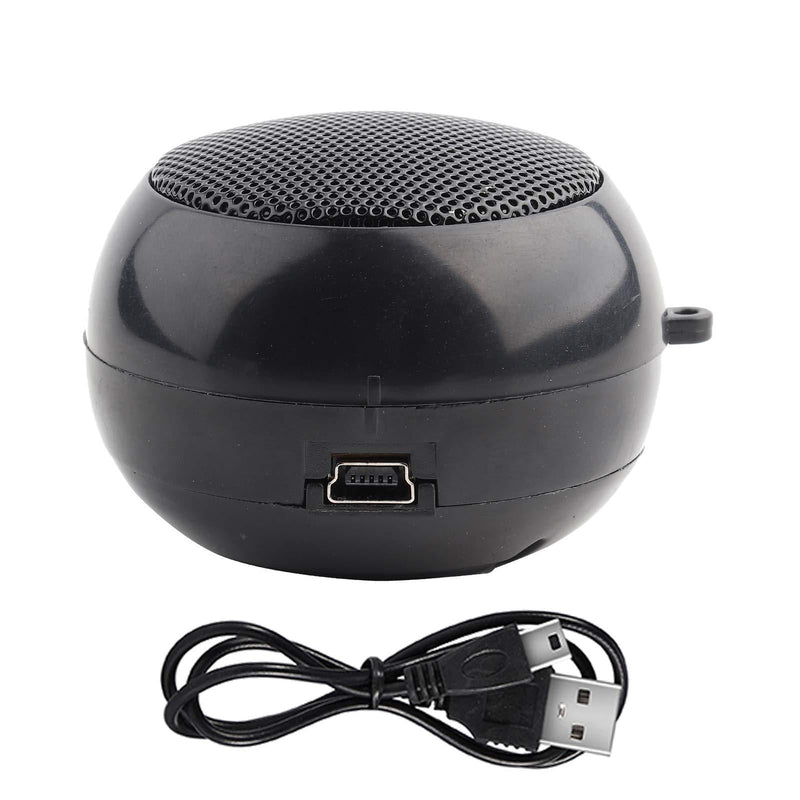 Mini Speaker, Portable Plug in Speaker with 3.5mm Aux Audio Input Built-in 180mah Battery for Laptop Computer MP3 Player Cellphone Black - LeoForward Australia