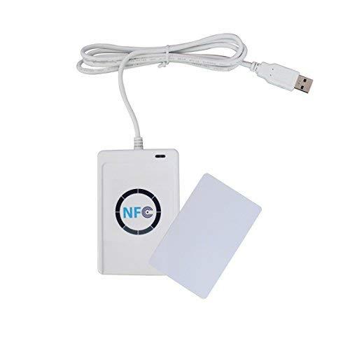  [AUSTRALIA] - ETEKJOY ACR122U NFC RFID 13.56MHz Contactless Smart Card Reader Writer w/USB Cable, SDK, 5X Writable IC Card (No Software)