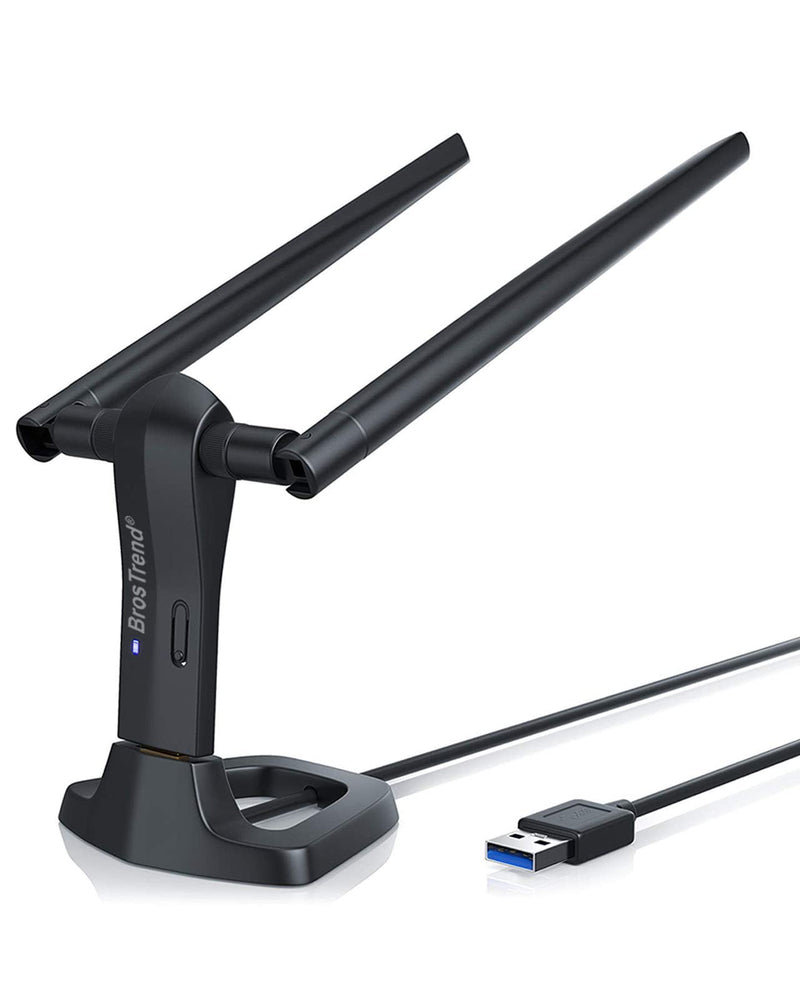  [AUSTRALIA] - BrosTrend Linux WiFi Adapter for Ubuntu, Mint, Kali, Debian, Lubuntu, Xubuntu, Mate, Zorin, PureOS, Raspberry Pi 2+, Windows 11, 1200Mbps, 5GHz/2.4GHz, Long Range 2X5dBi Antennas, USB3.0