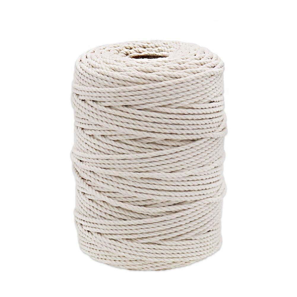  [AUSTRALIA] - Tenn Well 3mm Cotton Twine, 328 Feet Bakers Twine Food Safe Cooking String for Trussing Chicken, Tying up Meat, DIY Crafts