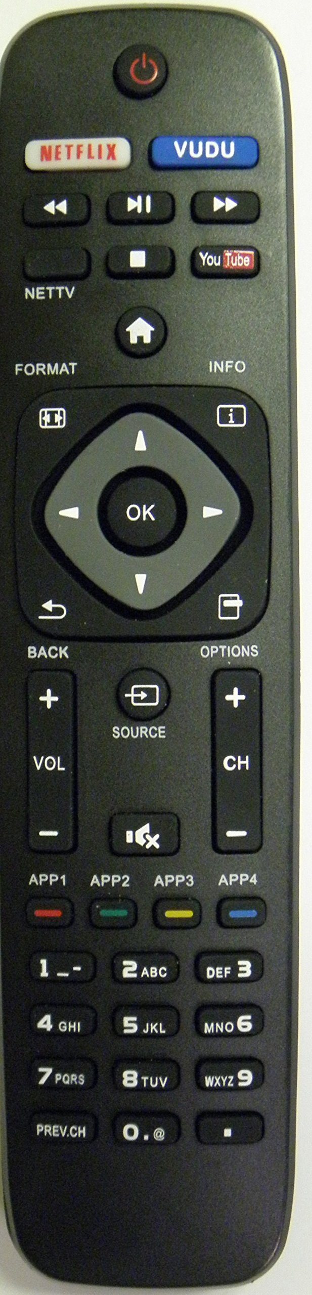 Replacement for Philips Smart TV Remote Control NH500UP - LeoForward Australia