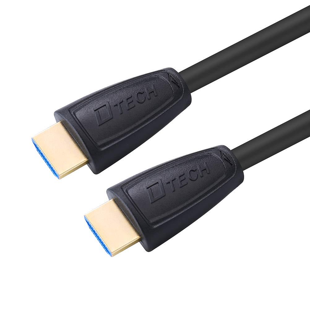 DTECH 5 Feet 4K HDMI 2.0 Cable 1080p 144 Hz 2k 3D High Speed HD Type A Male to Male Cord with Gold Plated Connector for Monitor Projector (Black, 1.5 Meter) 5ft - LeoForward Australia