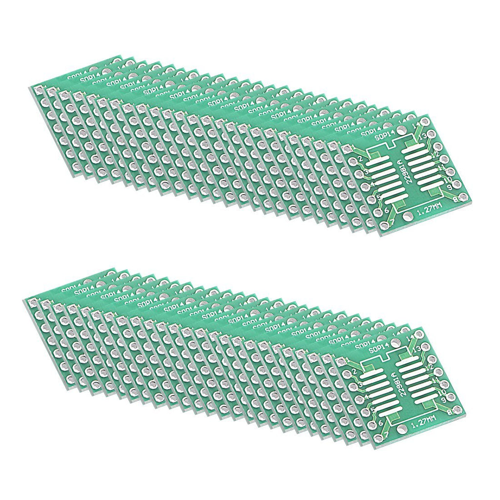  [AUSTRALIA] - uxcell SSOP 14PIN 0.65 / SOP 14PIN 1.27 to DIP Adapter PCB Board SMD Converter 50pcs