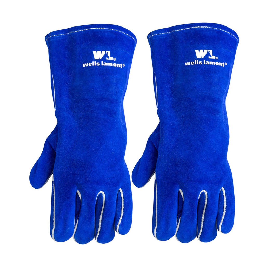  [AUSTRALIA] - 2 Pair Pack Left Hand Only Lined Leather Welding Gloves, Large (Wells Lamont 1054LN-LHO)