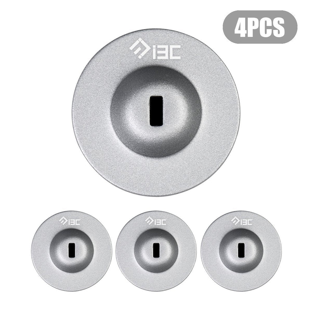  [AUSTRALIA] - I3C Anchor Plate Adhesive Security Plate Universal Lock Plate for Loptop Lock, Cable Lock,iPhone Smart Phone, MacBook Pad Ipad, Tablet, Other Electronic Products Silver 4 Pack