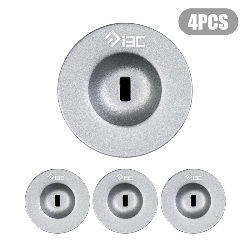  [AUSTRALIA] - I3C Anchor Plate Adhesive Security Plate Universal Lock Plate for Loptop Lock, Cable Lock,iPhone Smart Phone, MacBook Pad Ipad, Tablet, Other Electronic Products Silver 4 Pack