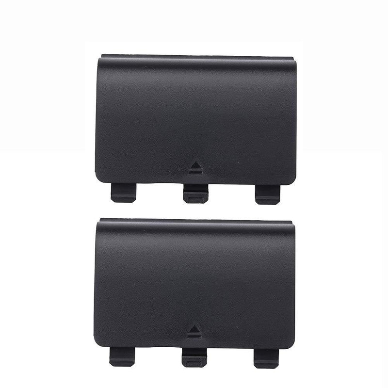 2X Battery Cover Door for Xbox One Wireless Controller(Black) Black - LeoForward Australia