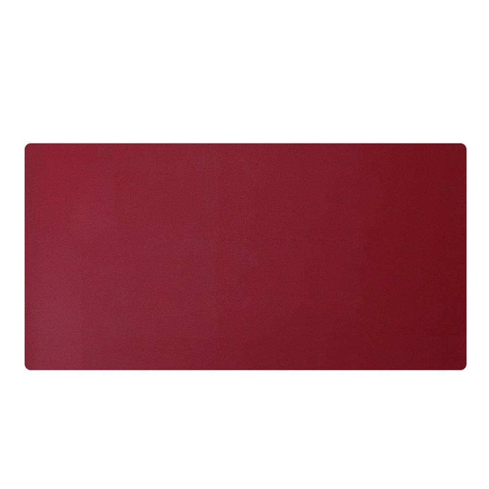 KINGFOM Desk Mat Pad Blotter Protector 23.6" x 11.8", PU Leather Desk Mat Laptop Keyboard Mouse Pad with Comfortable Writing Surface Waterproof (Wine Red) 23.6" x 11.8" Wine Red - LeoForward Australia