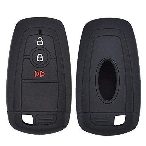  [AUSTRALIA] - Silicone Car Key Cover Remote Fob Case For Ford F-150 F-250 F-350 Ecosport Edge Explorer Fusion S-MAX Mustang 2017 2018 Shell Jacket Protector 3 Buttons