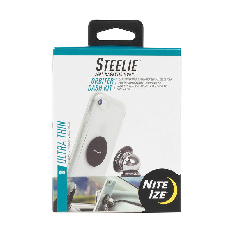  [AUSTRALIA] - Nite Ize Steelie Orbiter Dash Mount Kit - Magnetic Cell Phone Holder for Car , Low Profile, No Attached Magnets