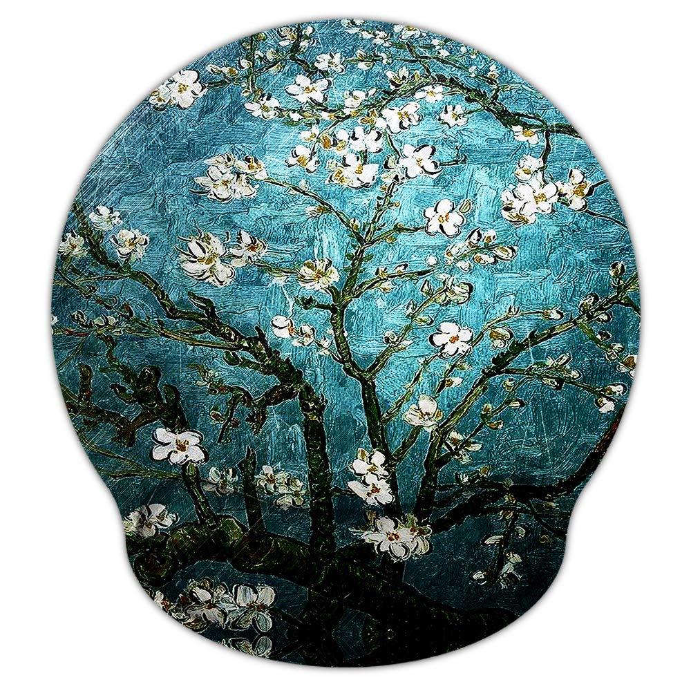 Mouse Pads for Computers Van Gogh Ergonomic Memory Foam Nonslip Wrist Support-Lightweight Rest Mousepad for Office,Gaming,Computer, Laptop & Mac,Pain Relief,at Home Or Work - LeoForward Australia