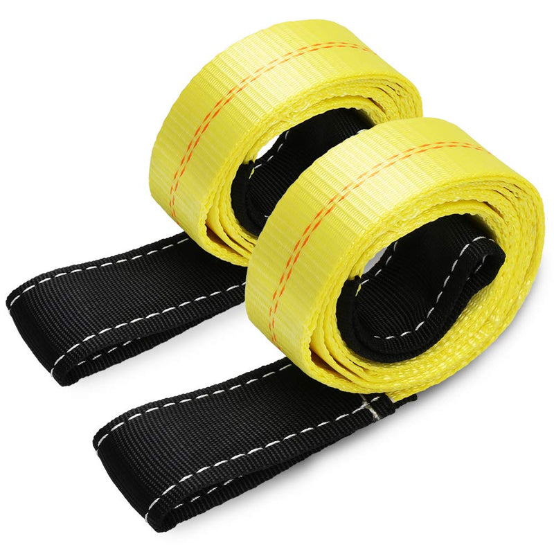  [AUSTRALIA] - Trekassy 2 Pack 6' x 2" Lift Sling Straps 10,000lbs Max Vertical Break Strength Capacity