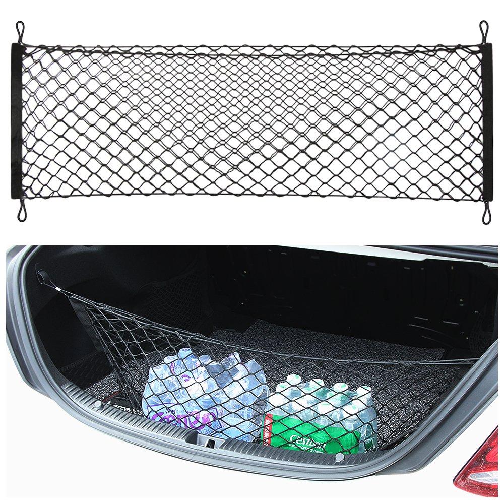  [AUSTRALIA] - Thie2e Cargo Net Car Rear Envelope Trunk Storage Net Organizer Fit Mercedes Benz C200 C250 C300 C350 C400 C63