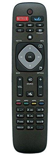 Smartby URMT39JHG003 Remote Control Works for Philips TV 39PFL2608/F7 46PFL3908/F7 32PFL4908/F7 46PFL3608/F7 29PFL4908 50PFL3908, 50PFL3908/F7 55PFL4909, 55PFL4909/F7 58PFL4609, 58PFL4609/F7 - LeoForward Australia