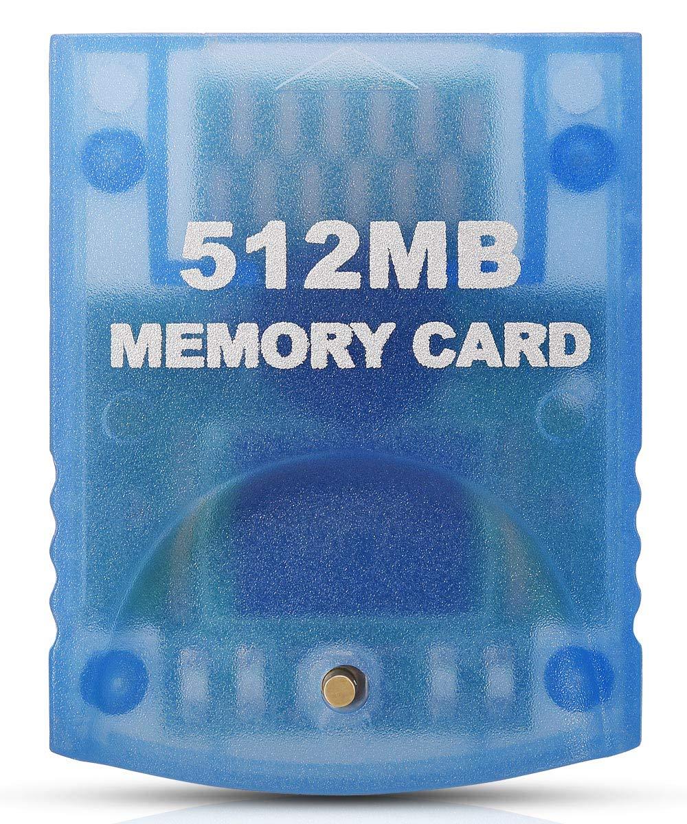 VOYEE Memory Card Replacement for Gamecube Memory Card, 512M Memory Card Compatible with Nintendo Gamecube and Wii Console- Blue - LeoForward Australia