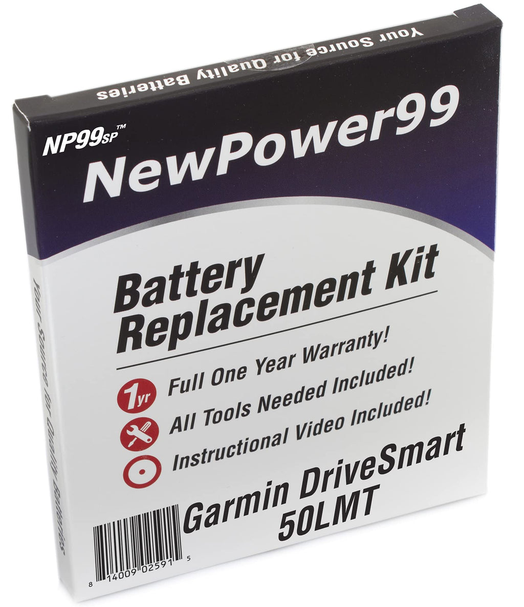  [AUSTRALIA] - Battery Kit for Garmin DriveSmart 50LMT with Battery, How-to Video and Tools from NewPower99