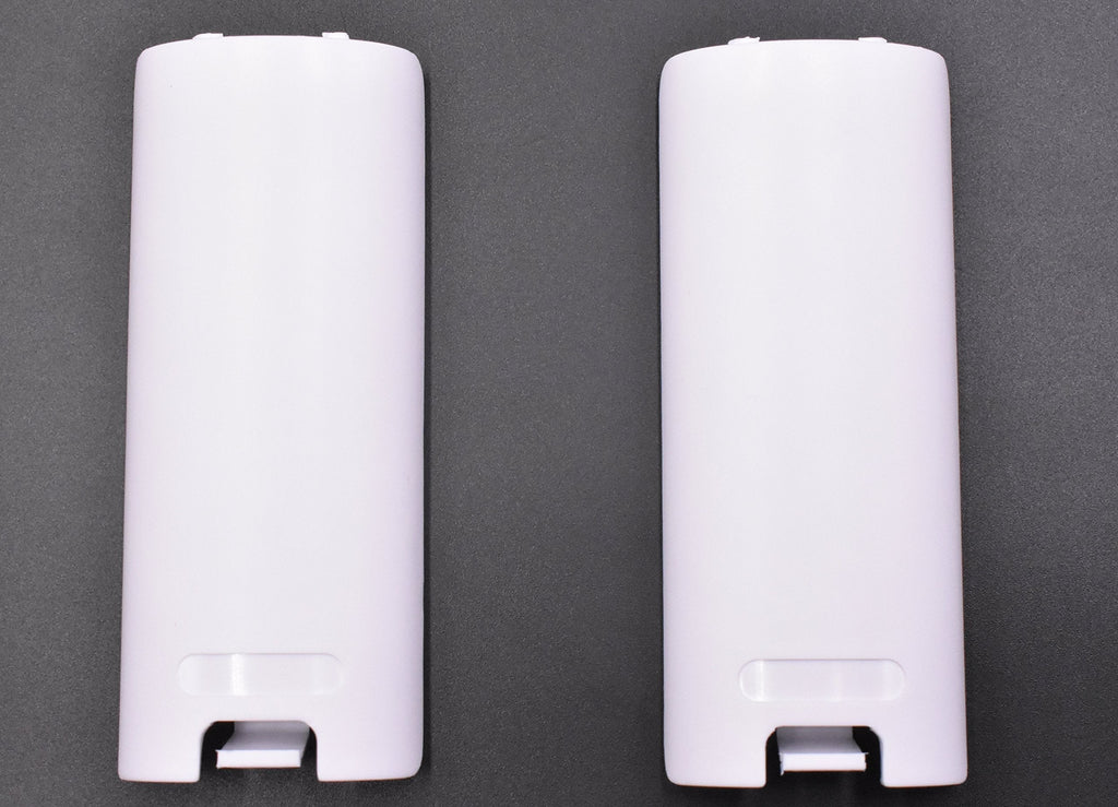 2 Pack of Replacement Battery Back Door Cover Shell for Nintendo Wii Remote Controller (White) White - LeoForward Australia