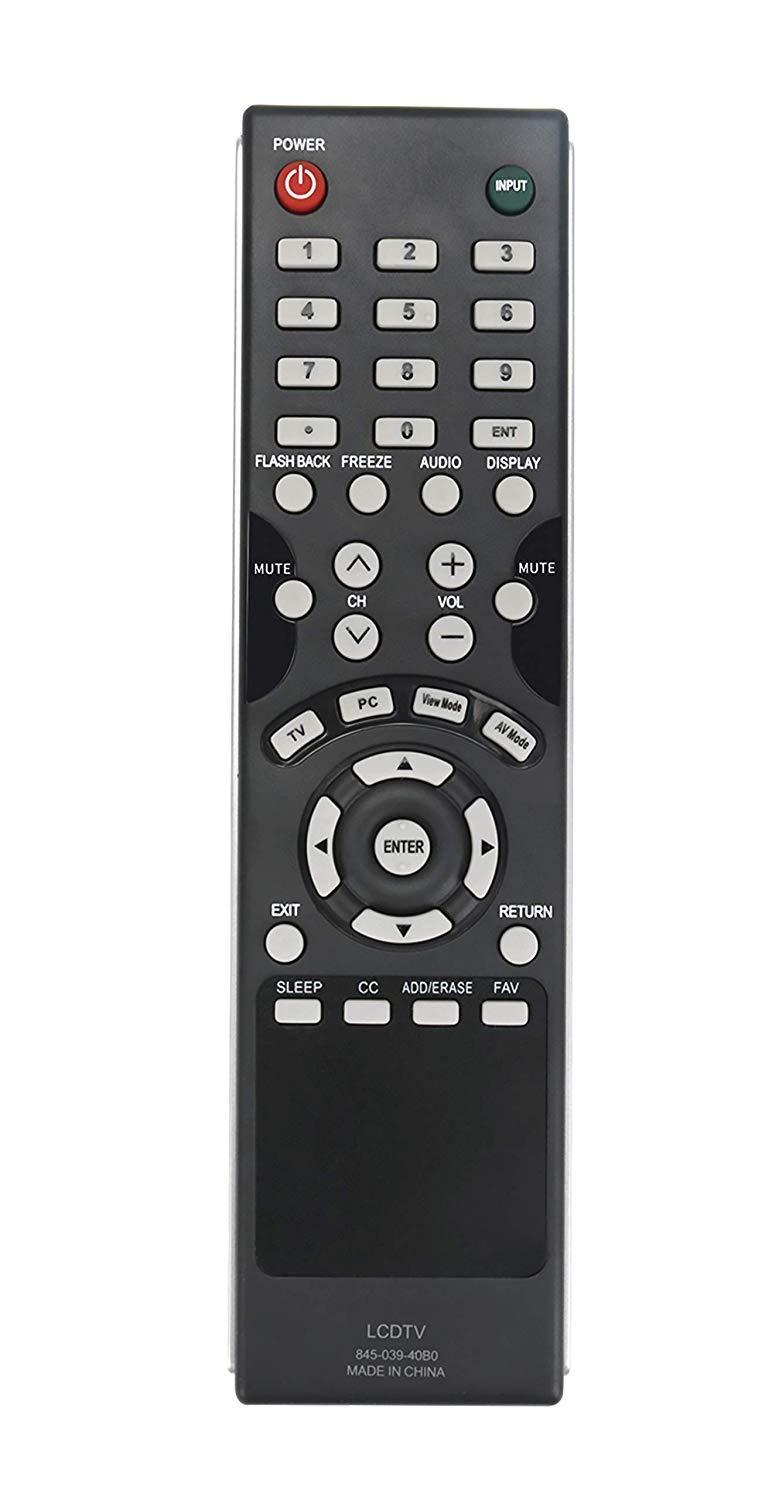 845-039-40B0 Replaced Remote fit for Sharp AQUOS TV LC-60E69U LC-40LE433U LC-40LE431U LC-60E69U LC-40LE431 LC-40LE431UA LC-40LE433 LC-40LE433UA LC-40LE431U LC-40LE433U LC60E69U LC40LE433U LC40LE431 - LeoForward Australia