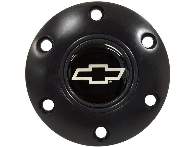  [AUSTRALIA] - Volante STE1023BLK Steering Wheel Horn Button-S6 Series (Black); Chevy Silver Bow Tie Emblem