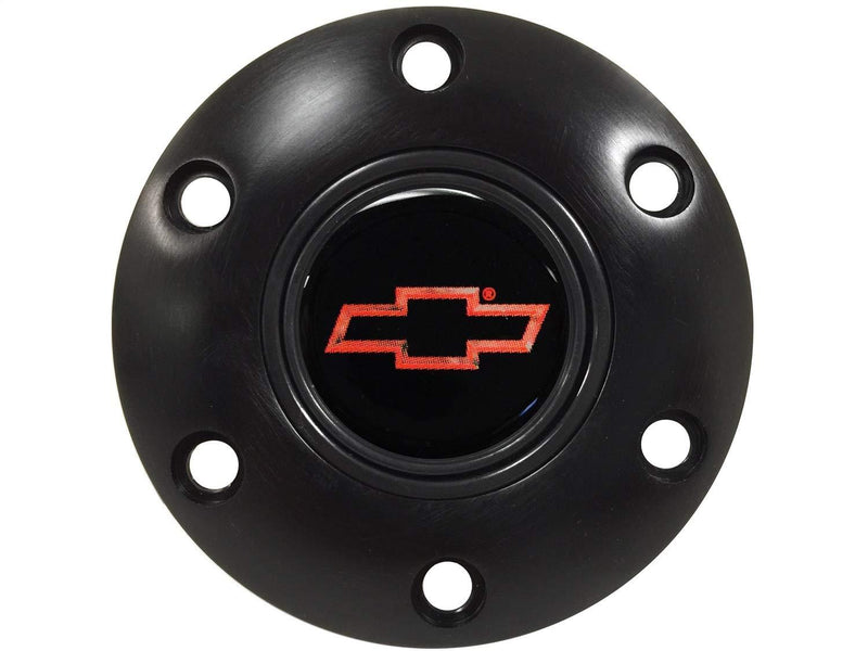  [AUSTRALIA] - Volante S6 Steering Wheel Black Horn Button compatible with Chevy - Red Bow Tie Emblem | STE1008BLK
