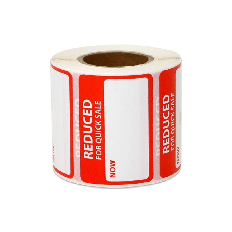 1200 Labels - Reduced for Quick Sale Stickers for Retail Clearance (1.63 x 1.13 Inch, Red - 4 Rolls) - LeoForward Australia