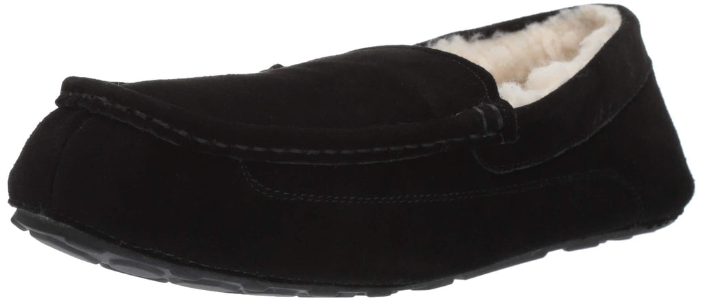 Amazon Essentials Men's Moccasin Slipper 8 Black Leather - LeoForward Australia