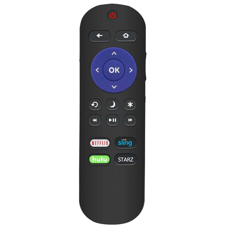 LC-RCRUS-18 Replace Remote Control fit for Sharp Roku TV LC-32LB591U LC-65LBU591U LC-43LBU591U LC-50LBU591U LC-55LBU591U with Netflix Sling Hulu Starz Shortcut APP Key - LeoForward Australia